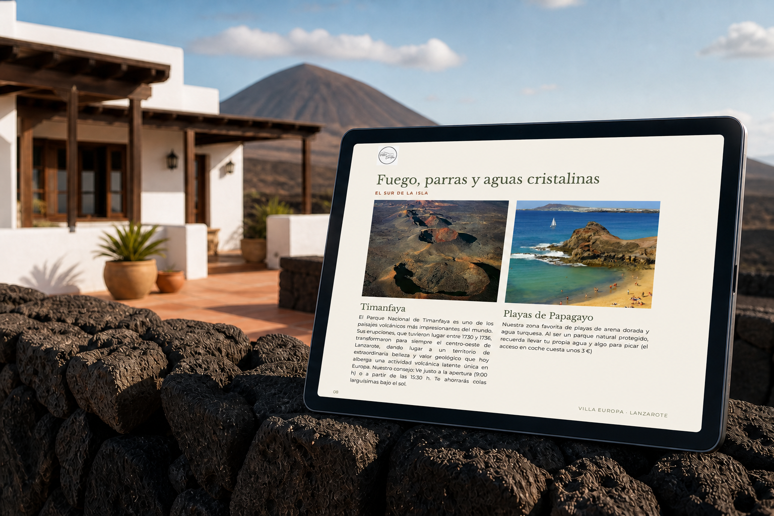 Villa Europa bajo el cielo de Lanzarote